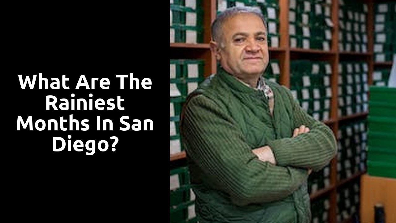 What are the rainiest months in San Diego?